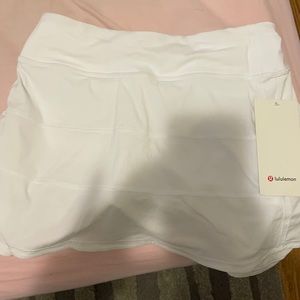 White lululemon tennis skirt size 6
